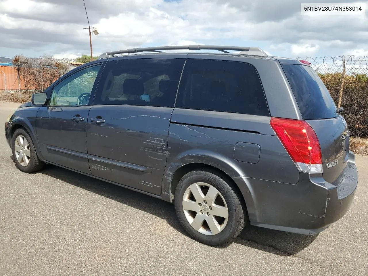 2004 Nissan Quest S VIN: 5N1BV28U74N353014 Lot: 76980674