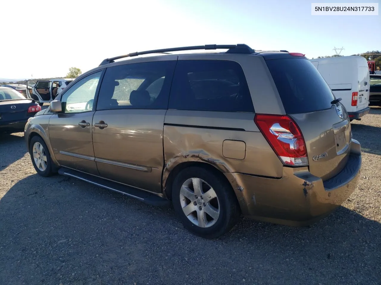 2004 Nissan Quest S VIN: 5N1BV28U24N317733 Lot: 78168184