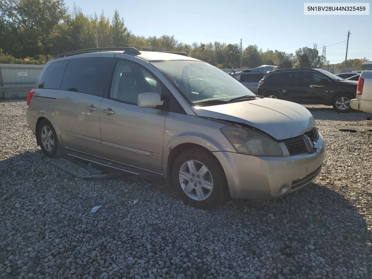 2004 Nissan Quest S VIN: 5N1BV28U44N325459 Lot: 78440064