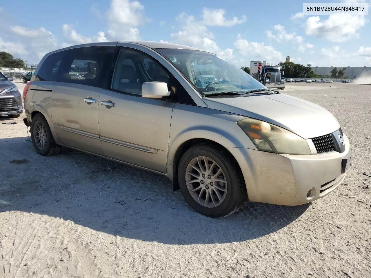 2004 Nissan Quest S VIN: 5N1BV28U44N348417 Lot: 80364274