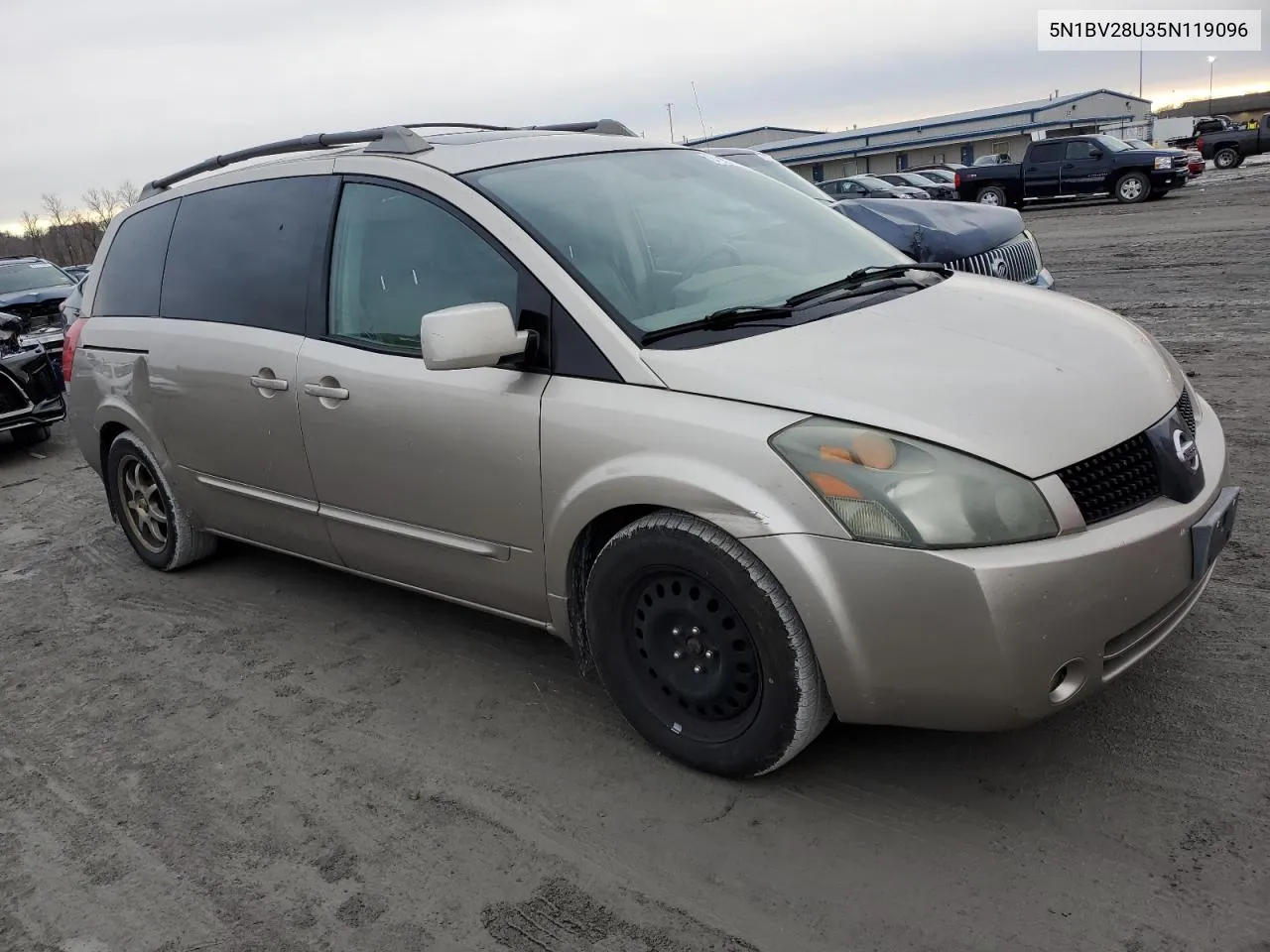 2005 Nissan Quest S VIN: 5N1BV28U35N119096 Lot: 40357894