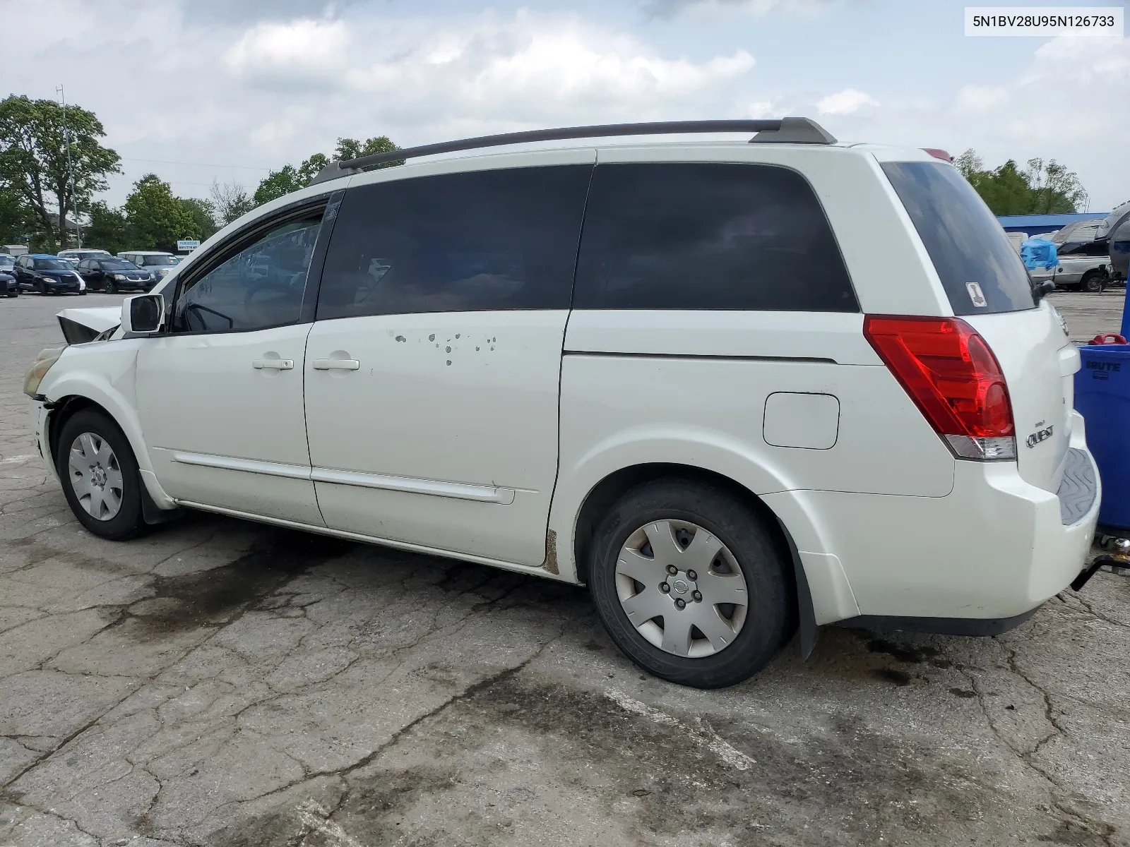 2005 Nissan Quest S VIN: 5N1BV28U95N126733 Lot: 53962984