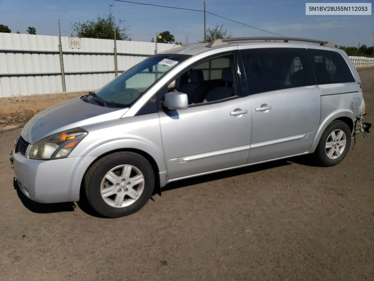 2005 Nissan Quest S VIN: 5N1BV28U55N112053 Lot: 61346863