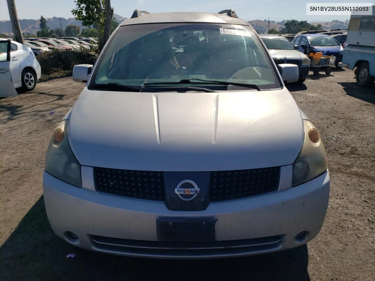 2005 Nissan Quest S VIN: 5N1BV28U55N112053 Lot: 61346863