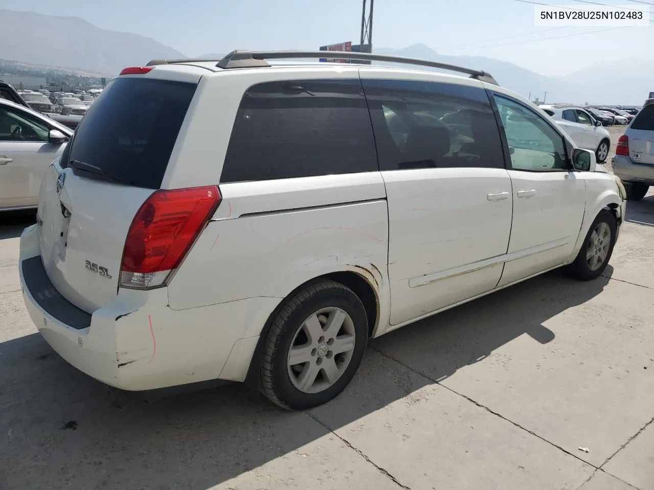 2005 Nissan Quest S VIN: 5N1BV28U25N102483 Lot: 69293754