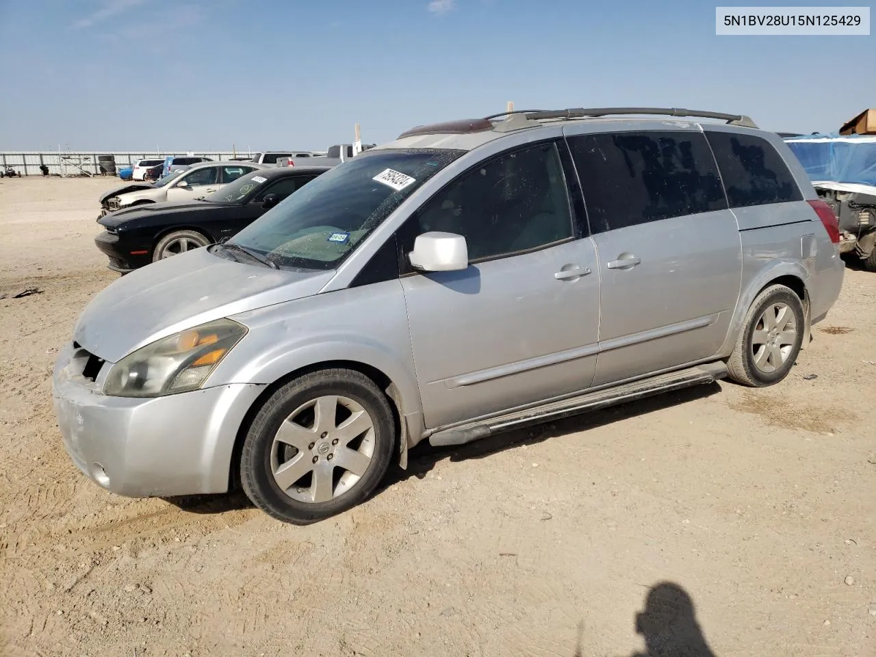 2005 Nissan Quest S VIN: 5N1BV28U15N125429 Lot: 75954324