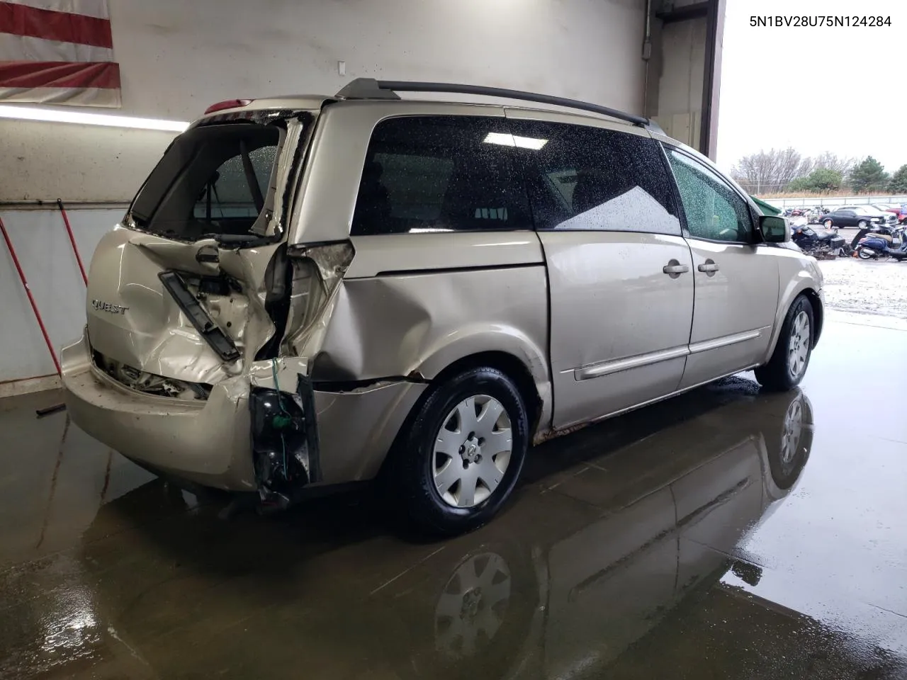 2005 Nissan Quest S VIN: 5N1BV28U75N124284 Lot: 78044474