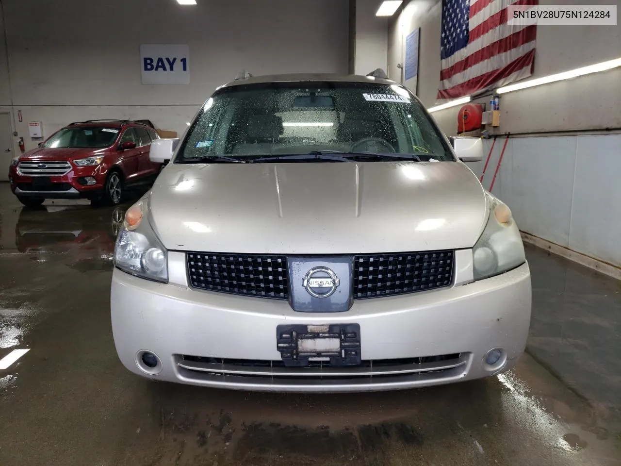 2005 Nissan Quest S VIN: 5N1BV28U75N124284 Lot: 78044474