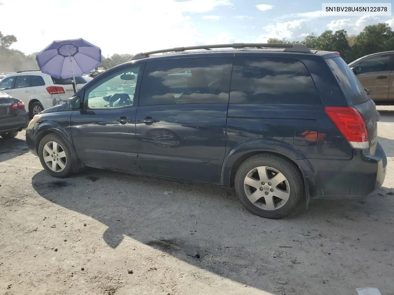 2005 Nissan Quest S VIN: 5N1BV28U45N122878 Lot: 79951924