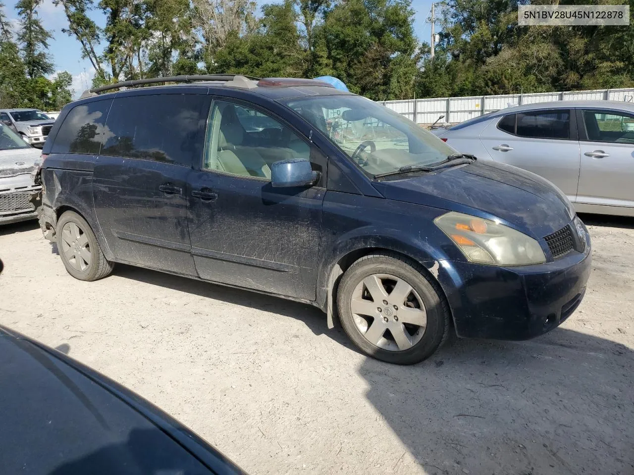 2005 Nissan Quest S VIN: 5N1BV28U45N122878 Lot: 79951924