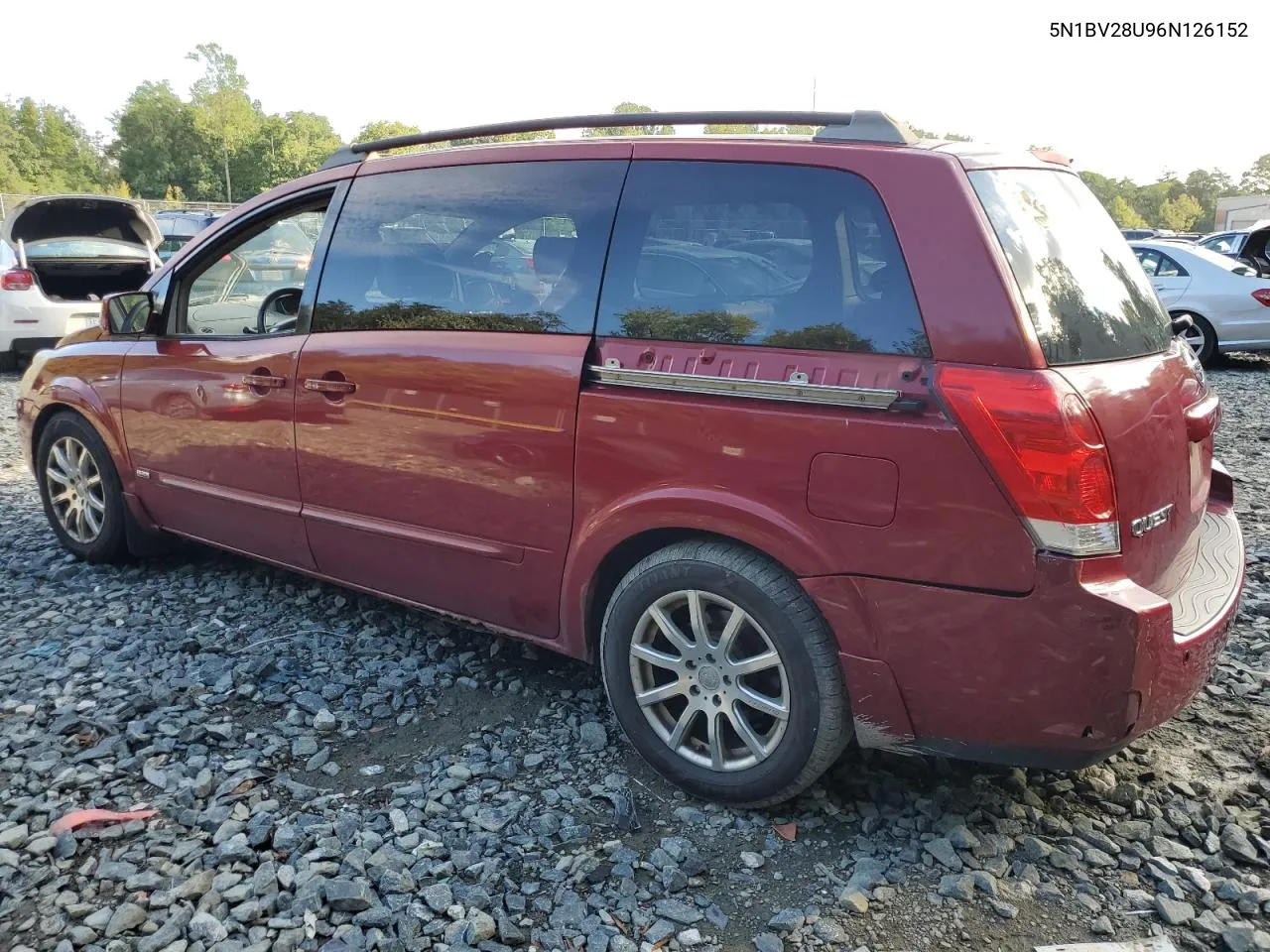 2006 Nissan Quest S VIN: 5N1BV28U96N126152 Lot: 72232864