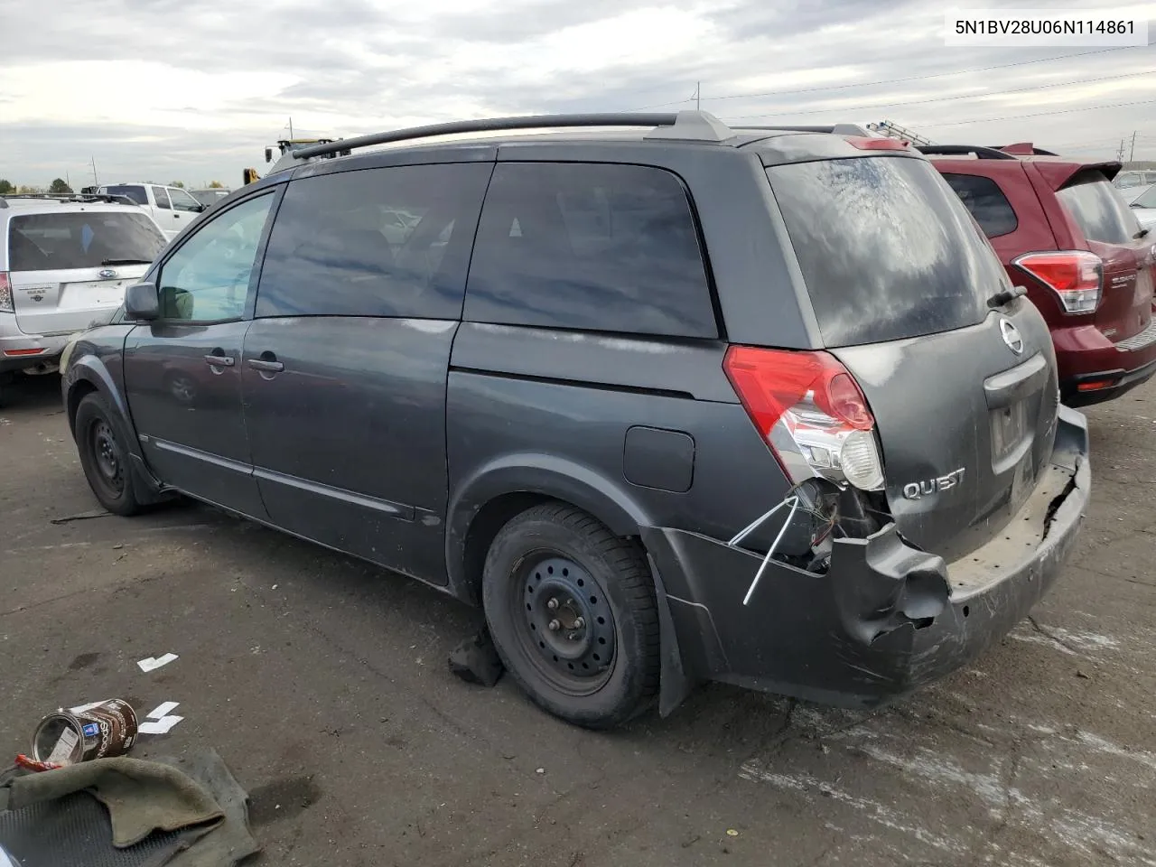 2006 Nissan Quest S VIN: 5N1BV28U06N114861 Lot: 77783544