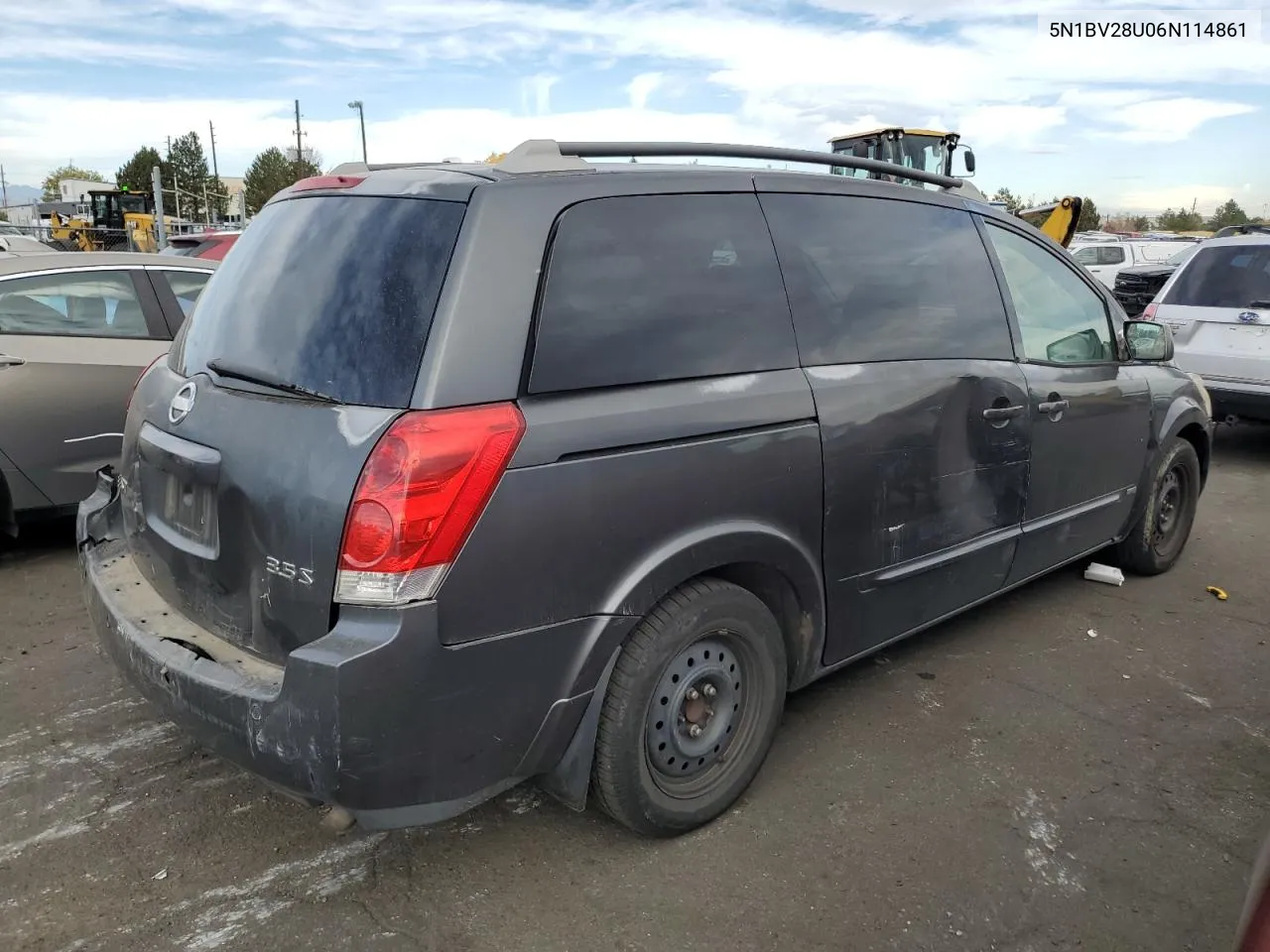 2006 Nissan Quest S VIN: 5N1BV28U06N114861 Lot: 77783544