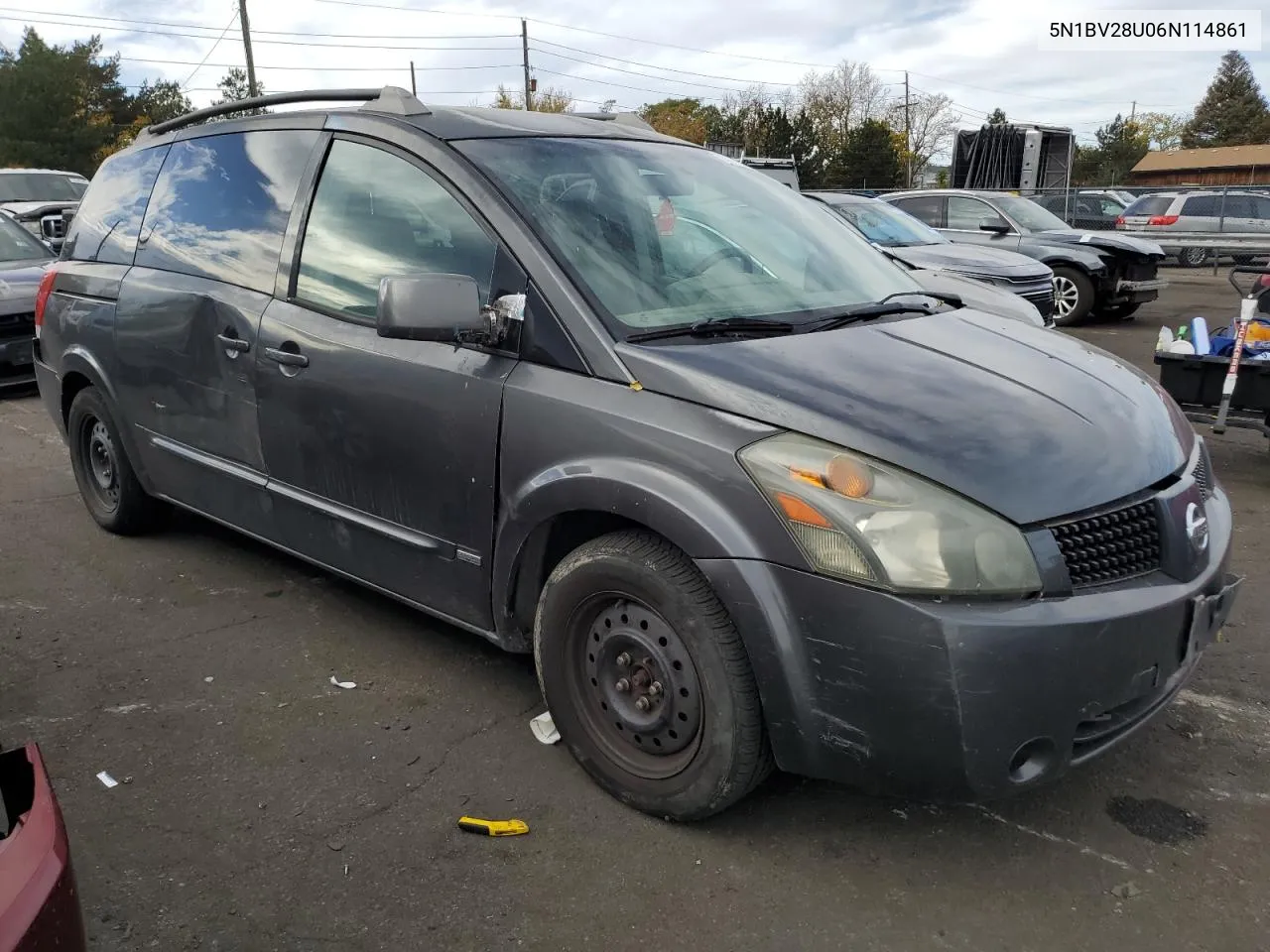 2006 Nissan Quest S VIN: 5N1BV28U06N114861 Lot: 77783544