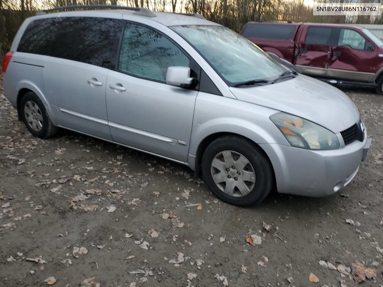 2006 Nissan Quest S VIN: 5N1BV28U86N116762 Lot: 78164324