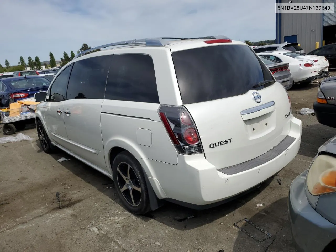 5N1BV28U47N139649 2007 Nissan Quest S