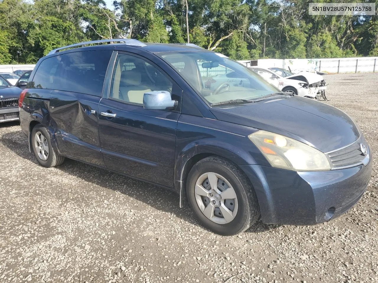 2007 Nissan Quest S VIN: 5N1BV28U57N125758 Lot: 68835924