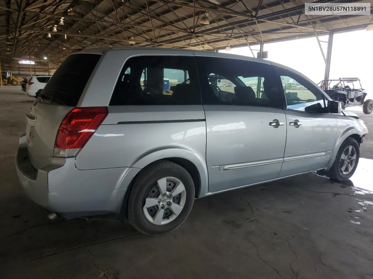 2007 Nissan Quest S VIN: 5N1BV28U57N118891 Lot: 70755994