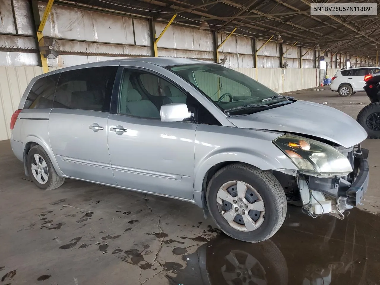 2007 Nissan Quest S VIN: 5N1BV28U57N118891 Lot: 70755994