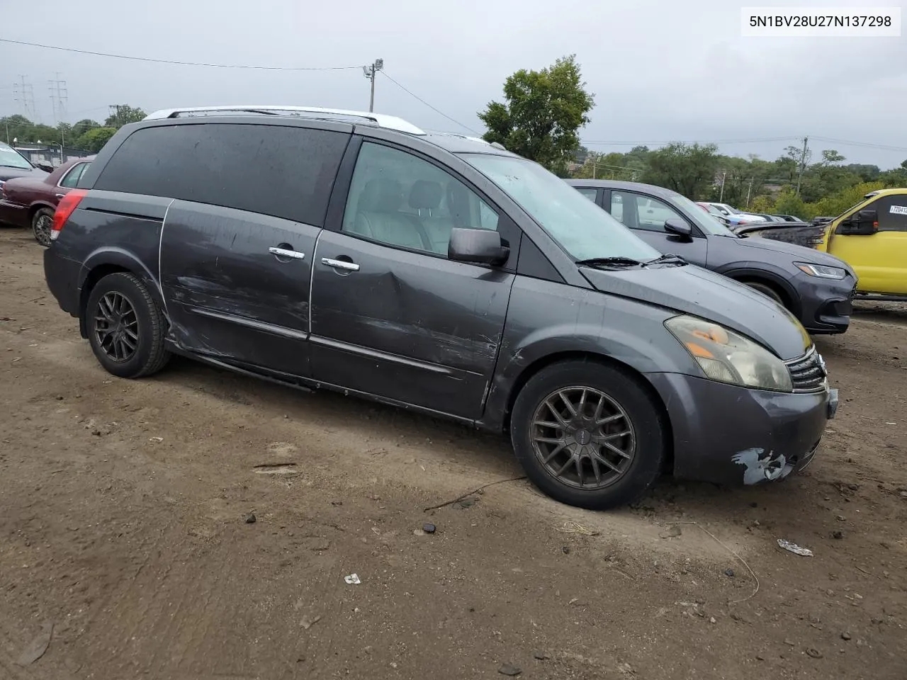 2007 Nissan Quest S VIN: 5N1BV28U27N137298 Lot: 71587304