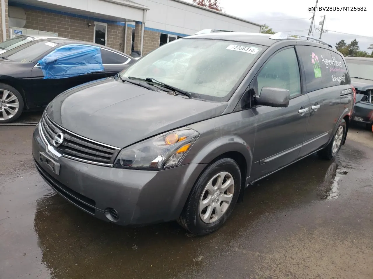 2007 Nissan Quest S VIN: 5N1BV28U57N125582 Lot: 72336314