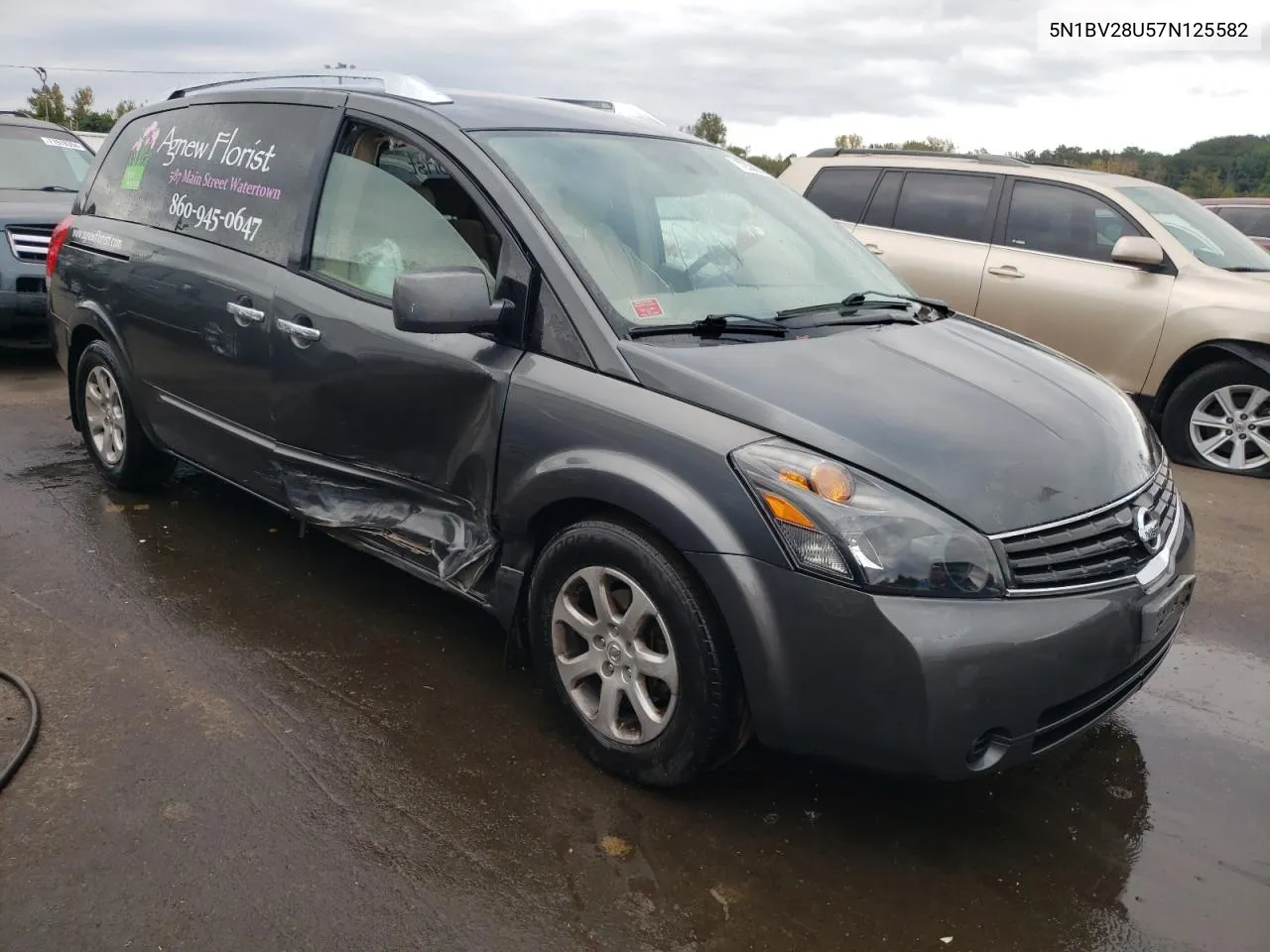 2007 Nissan Quest S VIN: 5N1BV28U57N125582 Lot: 72336314