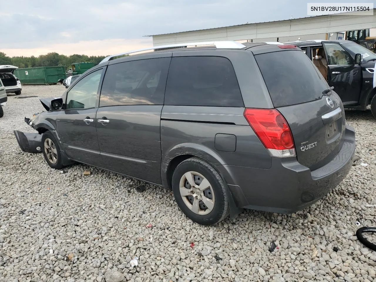 5N1BV28U17N115504 2007 Nissan Quest S