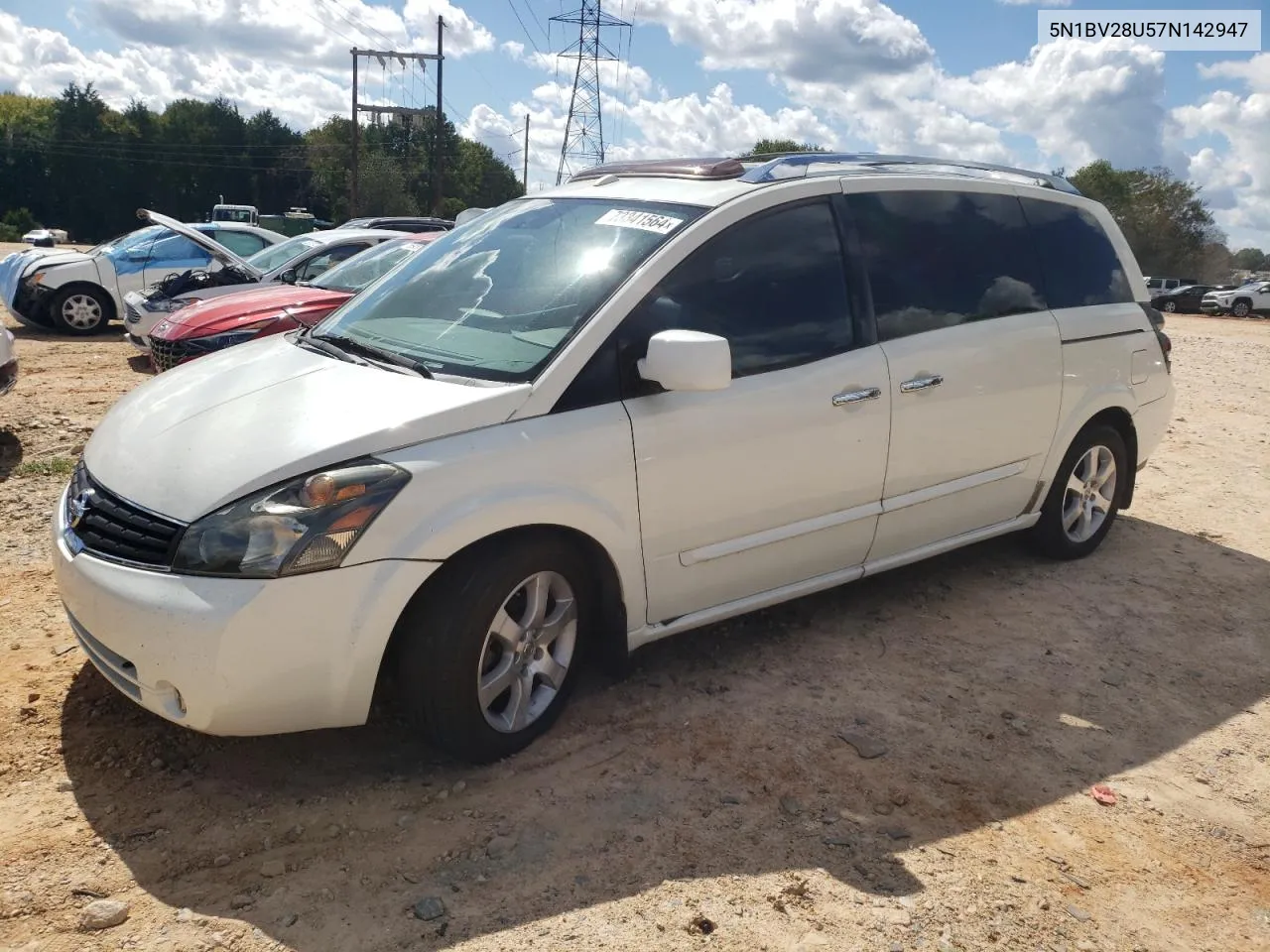 5N1BV28U57N142947 2007 Nissan Quest S