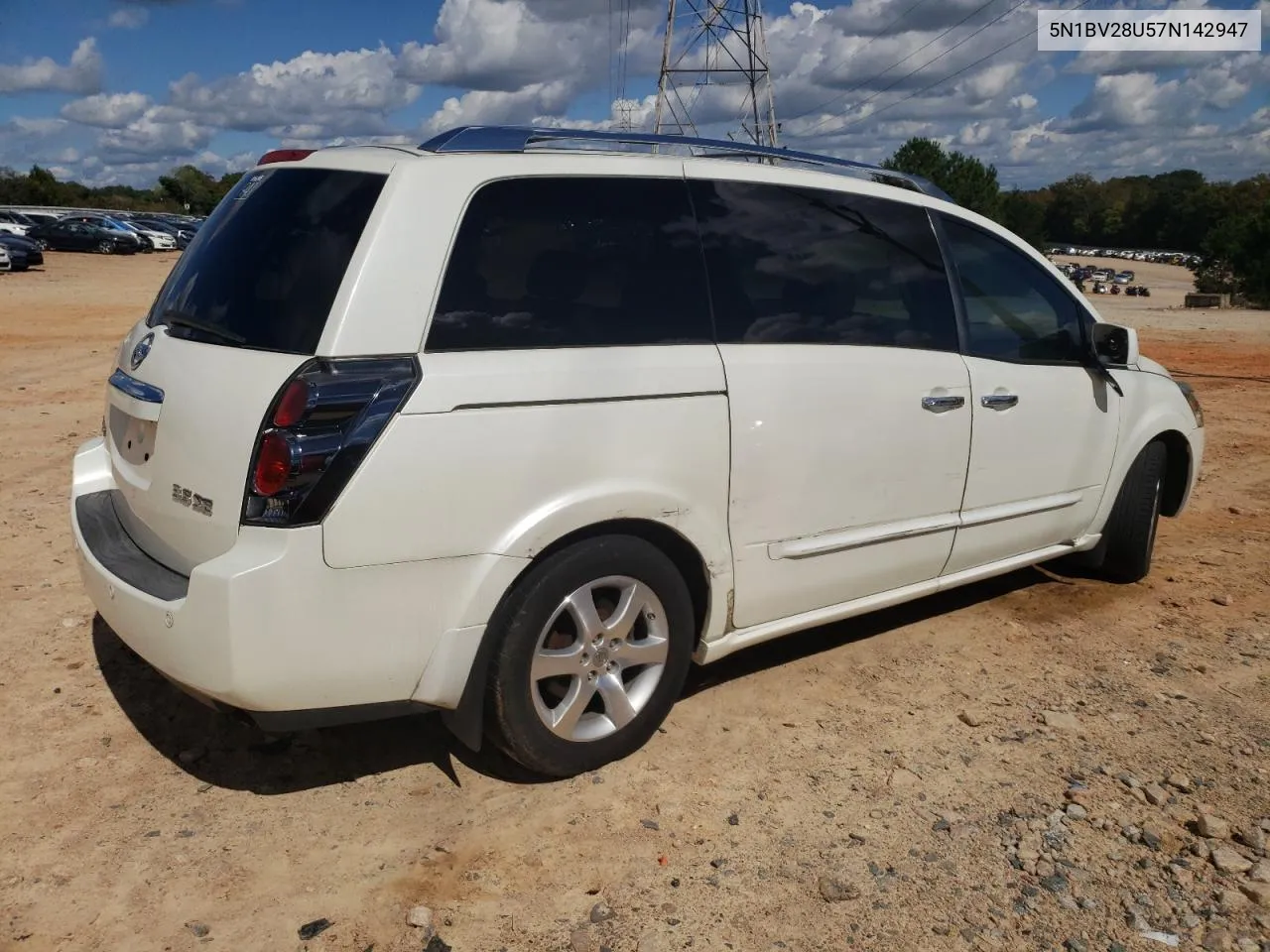 2007 Nissan Quest S VIN: 5N1BV28U57N142947 Lot: 73341564