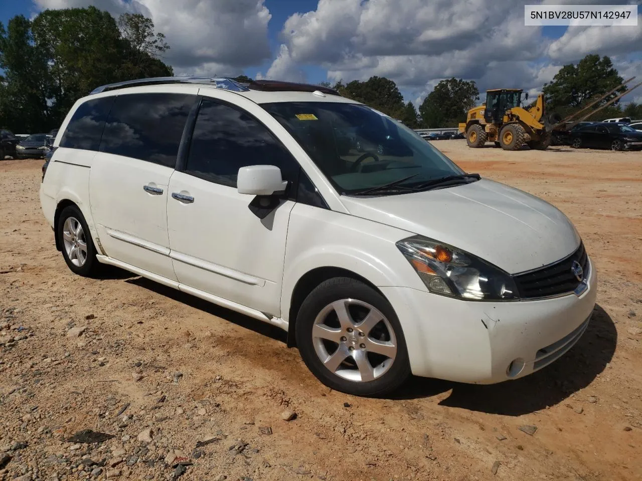 2007 Nissan Quest S VIN: 5N1BV28U57N142947 Lot: 73341564