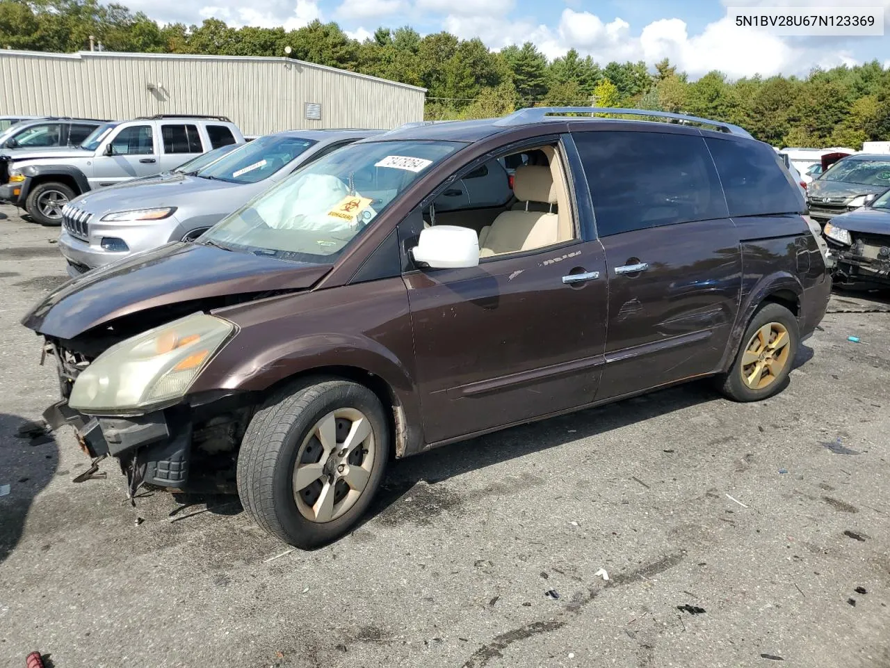 5N1BV28U67N123369 2007 Nissan Quest S