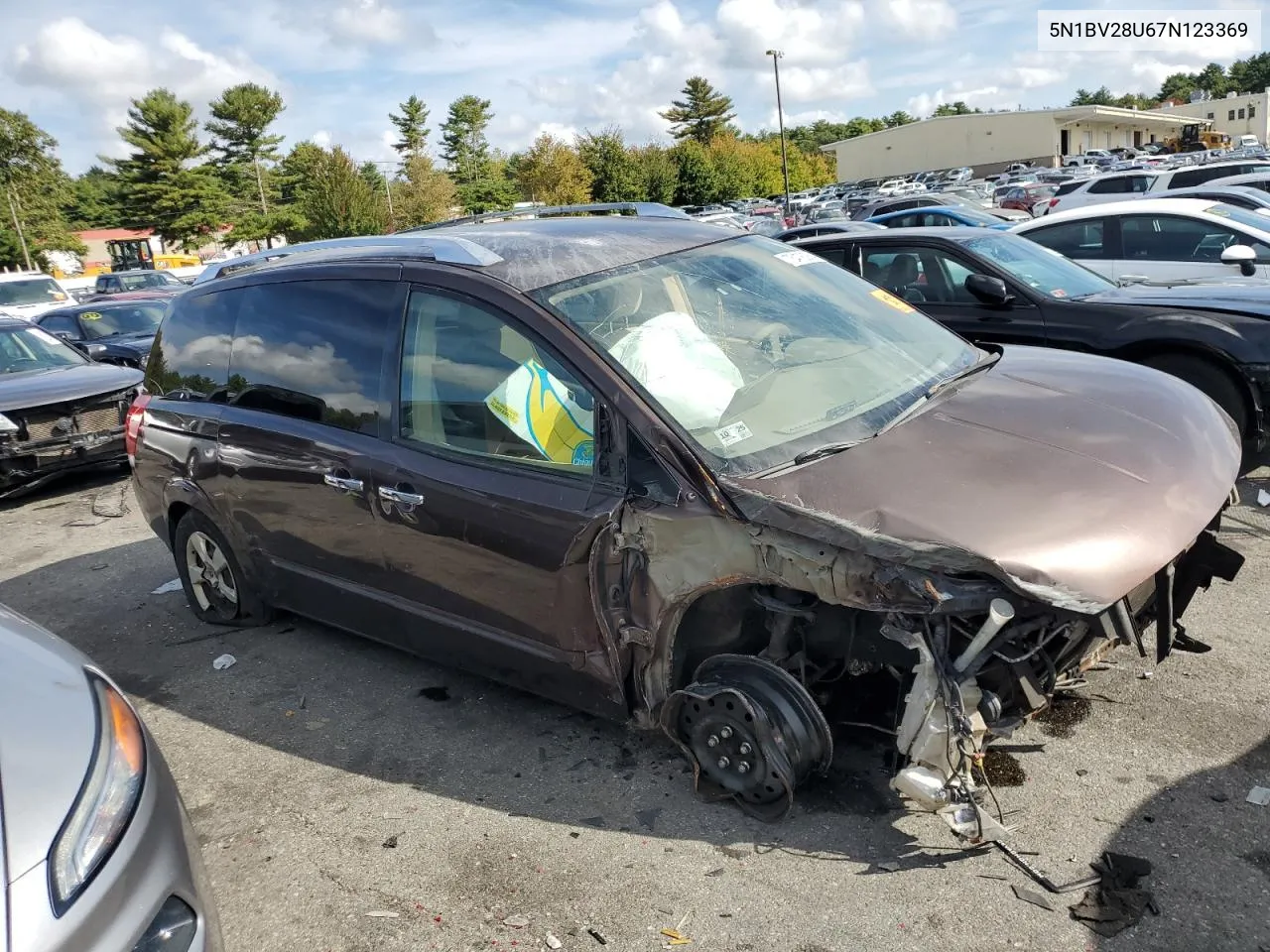 5N1BV28U67N123369 2007 Nissan Quest S