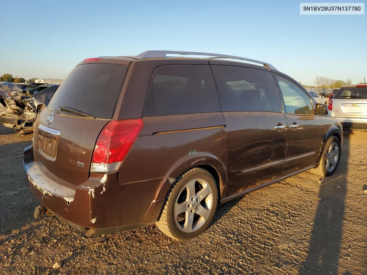 5N1BV28U37N137780 2007 Nissan Quest S