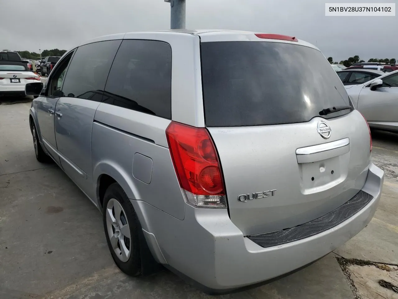 2007 Nissan Quest S VIN: 5N1BV28U37N104102 Lot: 74702164