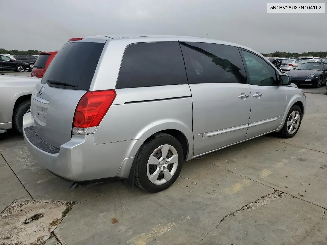 2007 Nissan Quest S VIN: 5N1BV28U37N104102 Lot: 74702164