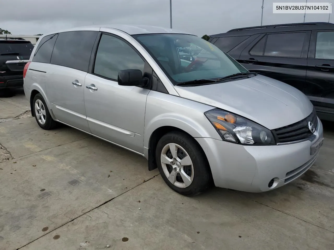 5N1BV28U37N104102 2007 Nissan Quest S