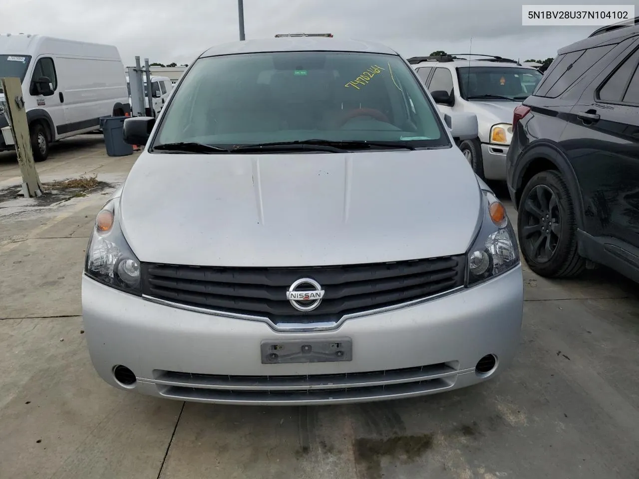 2007 Nissan Quest S VIN: 5N1BV28U37N104102 Lot: 74702164