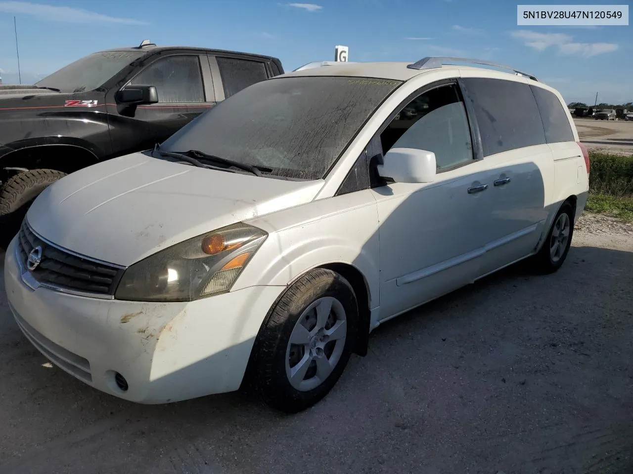 2007 Nissan Quest S VIN: 5N1BV28U47N120549 Lot: 75402054