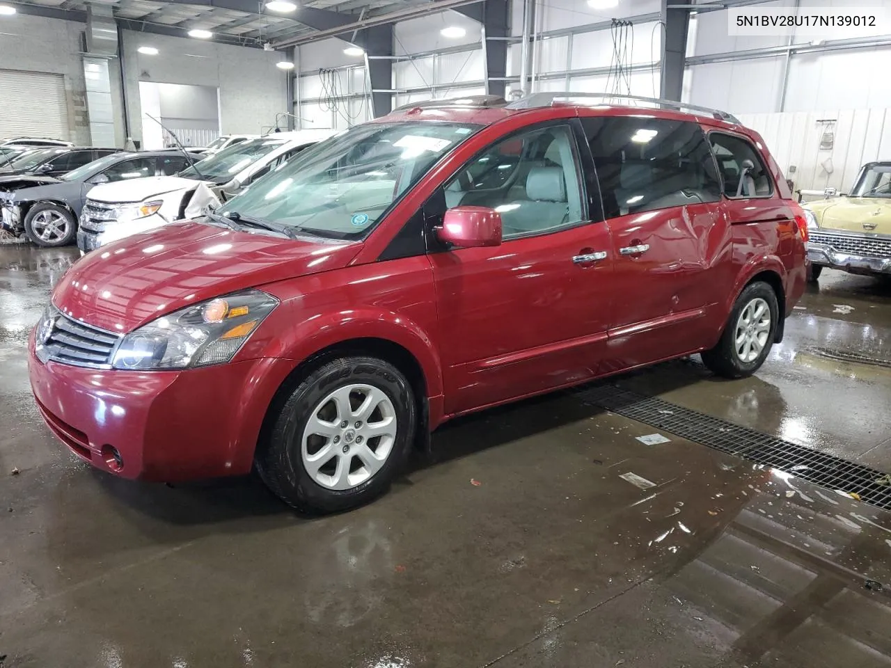 2007 Nissan Quest S VIN: 5N1BV28U17N139012 Lot: 75817914