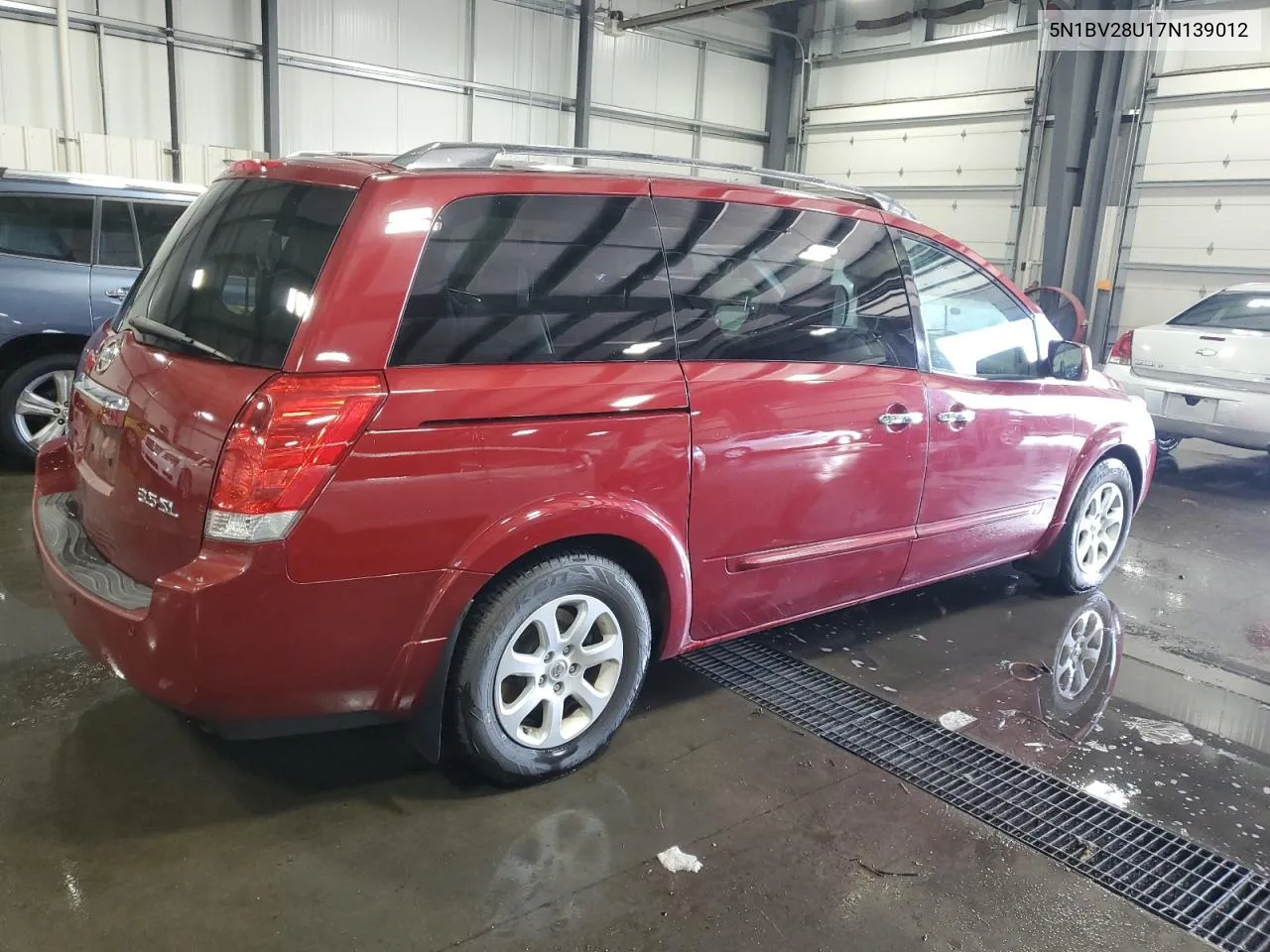 2007 Nissan Quest S VIN: 5N1BV28U17N139012 Lot: 75817914