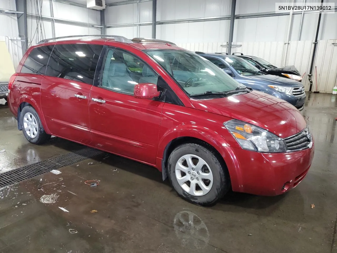 2007 Nissan Quest S VIN: 5N1BV28U17N139012 Lot: 75817914