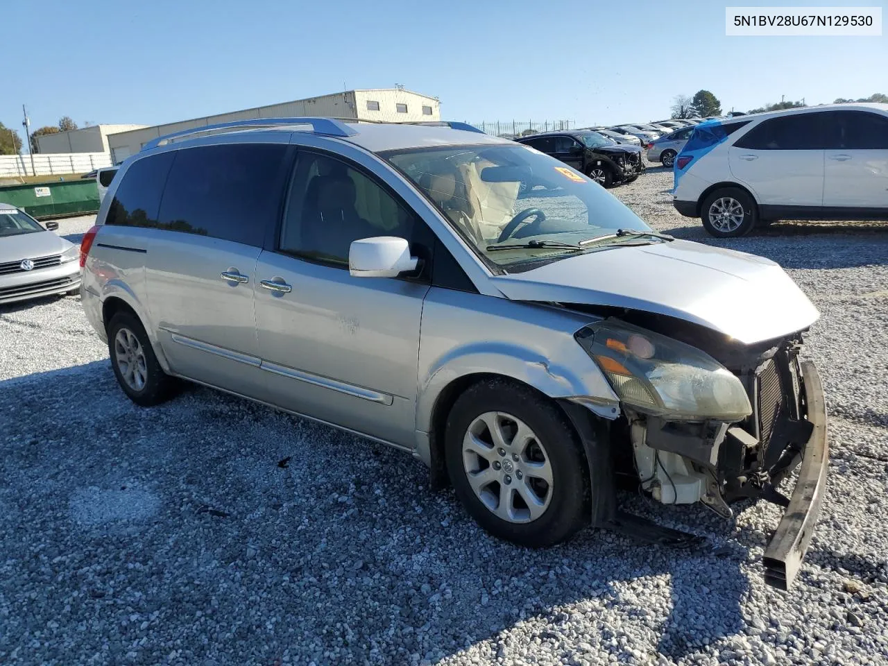 2007 Nissan Quest S VIN: 5N1BV28U67N129530 Lot: 77336154