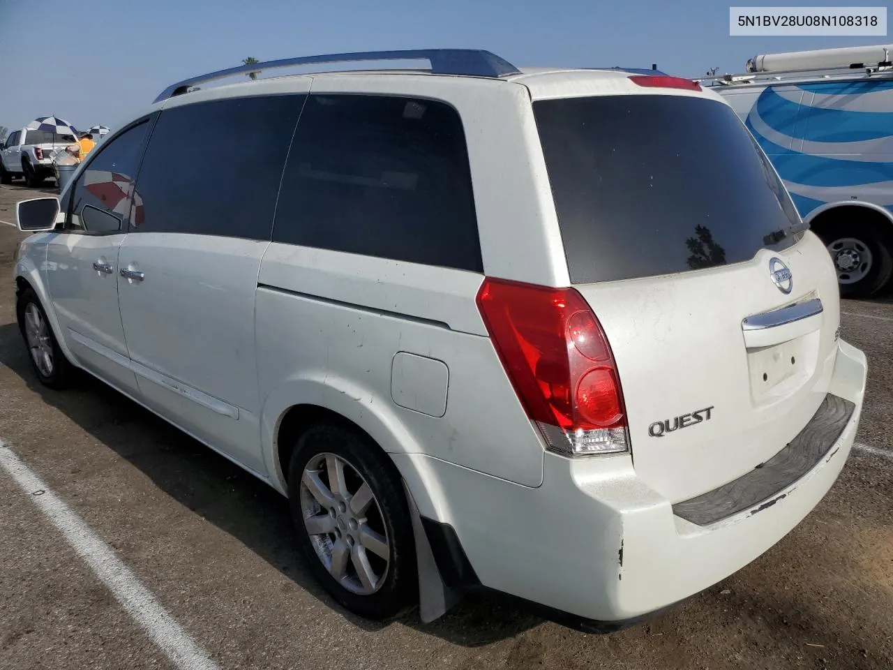 5N1BV28U08N108318 2008 Nissan Quest S