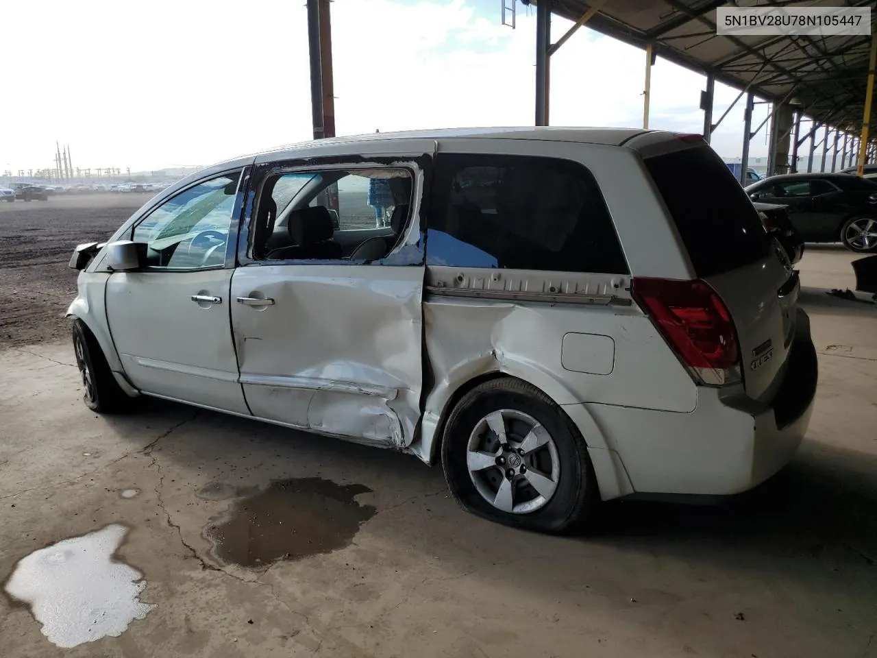 2008 Nissan Quest S VIN: 5N1BV28U78N105447 Lot: 69270434