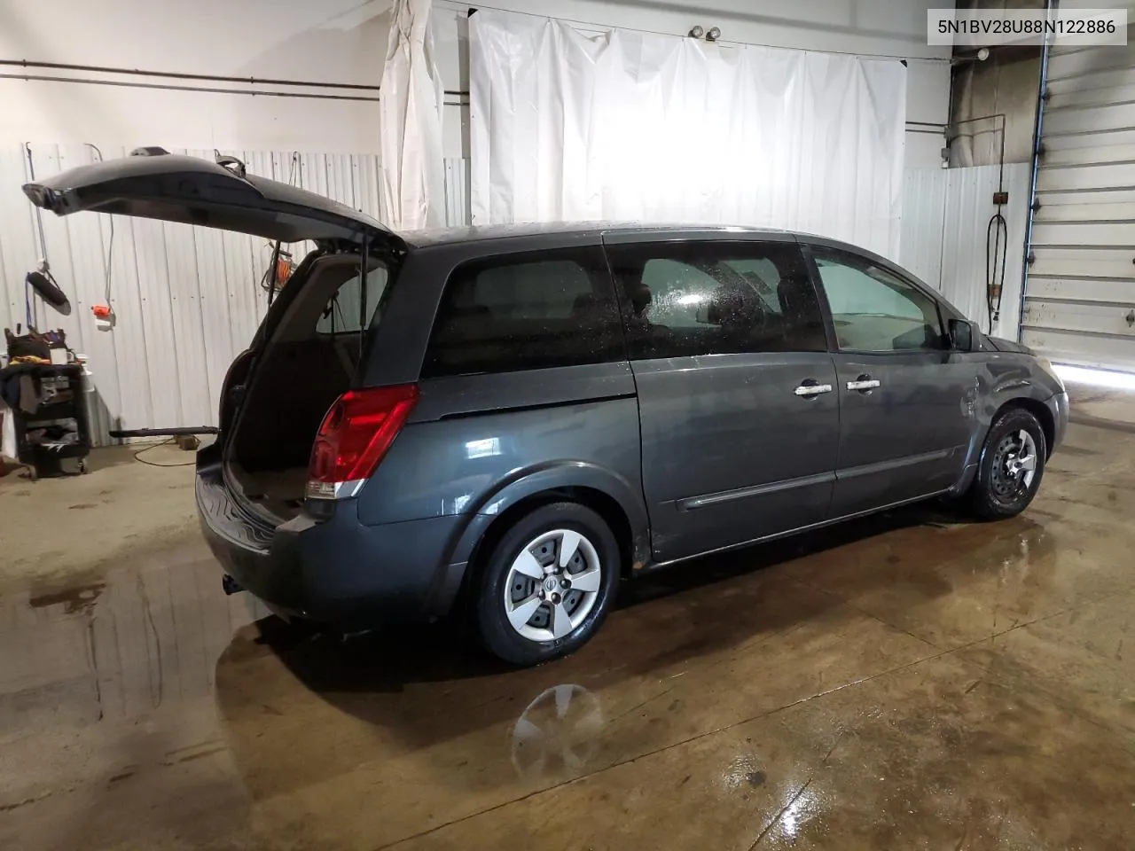 2008 Nissan Quest S VIN: 5N1BV28U88N122886 Lot: 70451784