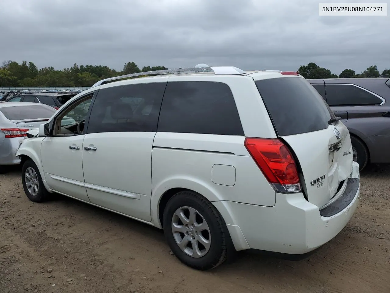 5N1BV28U08N104771 2008 Nissan Quest S