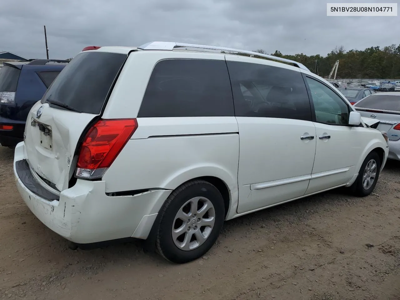 2008 Nissan Quest S VIN: 5N1BV28U08N104771 Lot: 71524494