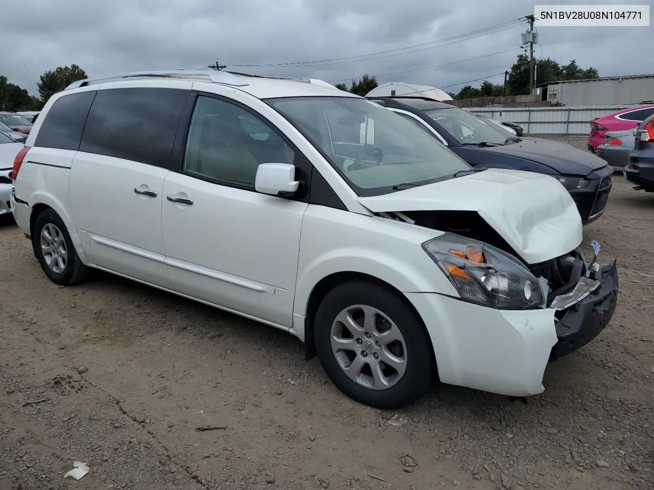 5N1BV28U08N104771 2008 Nissan Quest S