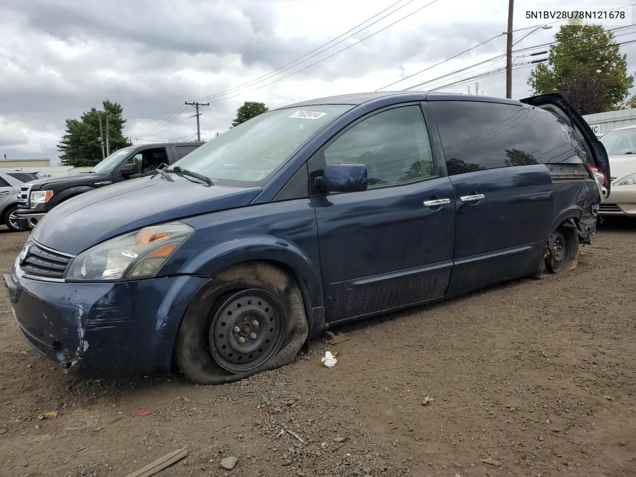 2008 Nissan Quest S VIN: 5N1BV28U78N121678 Lot: 71632414