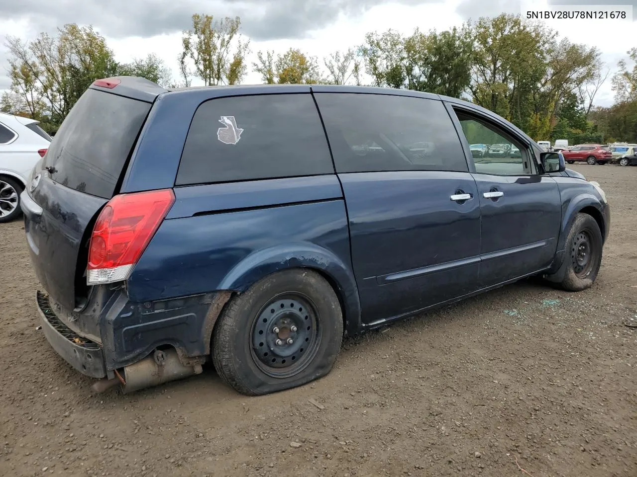 2008 Nissan Quest S VIN: 5N1BV28U78N121678 Lot: 71632414